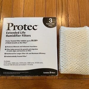 New Protec Humidifer Replacement Filters Fits Honeywell HVM-350 Sunbeam 1118.